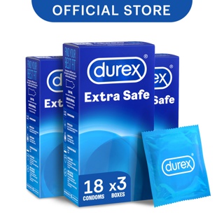 Image of [Bundle of 3] Durex Extra Safe Condoms (our thickest) x18