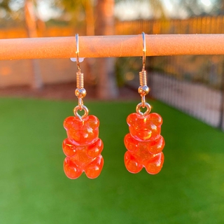 Image of thu nhỏ Candy Color Resin Cartoon Bear Earring/ Cute Jelly Bear Pendant Ear Hooks/ Transparent Bear Women Fashion Dangle Gifts Jewelry #4