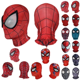 Image of Multiple styles Spiderman Spider Man Miles Morales Elastic Mask Headcover Costume Adult Cosplay