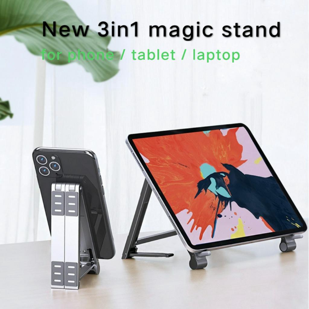 3in1 Laptop Stand phone stand Adjustable Laptop Holder Ergonomic