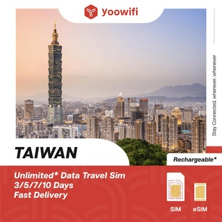 [Yoowifi] Taiwan Travel Physical SIM with unlimited data 4G Fast delivery
