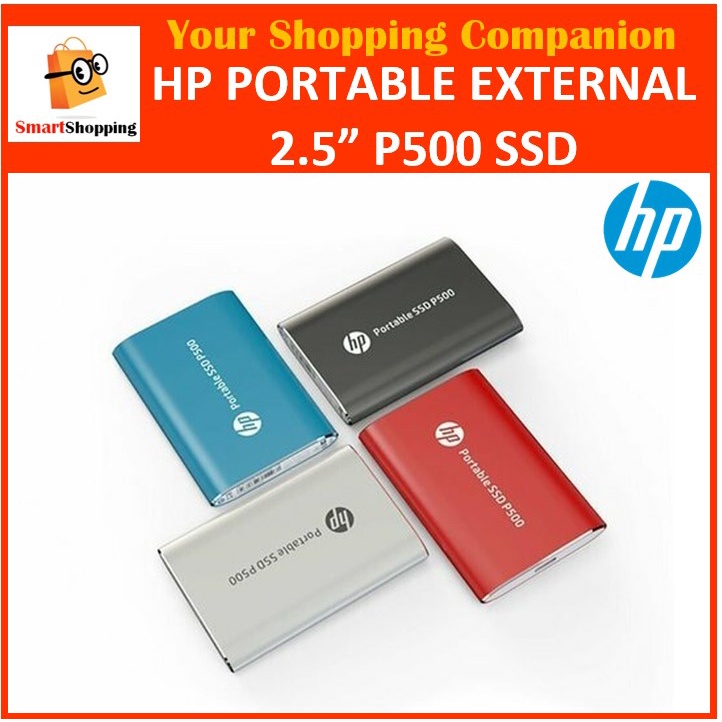 HP Portable Solid State Drive P500 External SSD 250GB 500GB 1TB Black ...