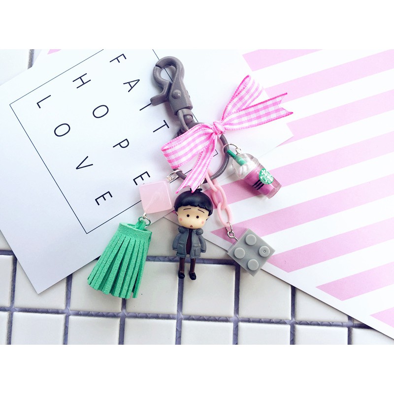 Cute PVC Princess and Fairy Keyring Keychain Keyfob Gift stocking filler