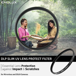 Emolux Digital SLIM Ultraviolet (UV) Lens Protection Camera Filter for Mirrorless and DSLR
