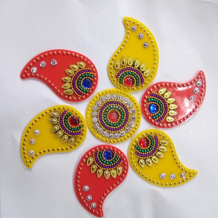 Rangoli Acrylic Kolam Deepavali / Diwali / Decoration