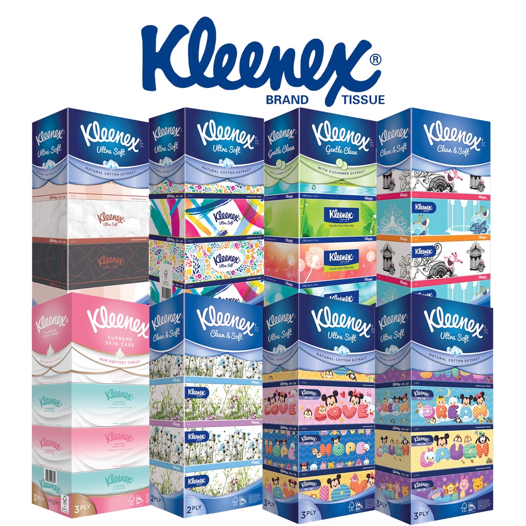 Kleenex Facial Tissue Paper 3Ply/2Ply Shopee Singapore