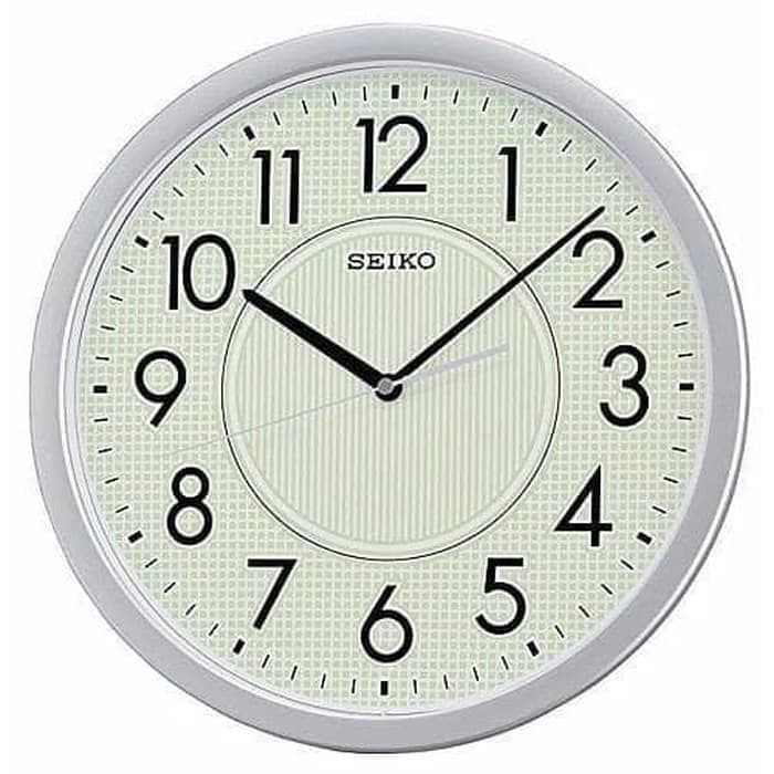 Seiko Lumibrite Japan Wall Clock QXA629S QXA629 Silver Original
