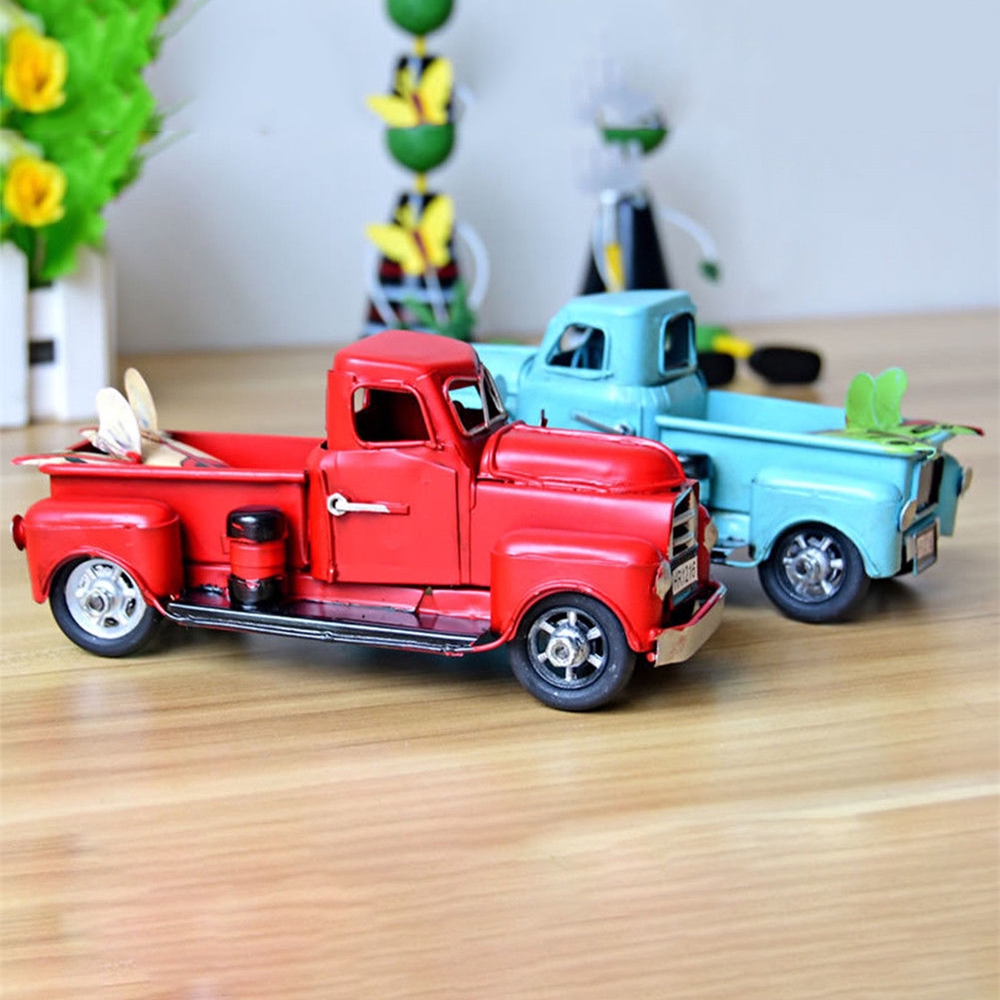 vintage blue truck toy