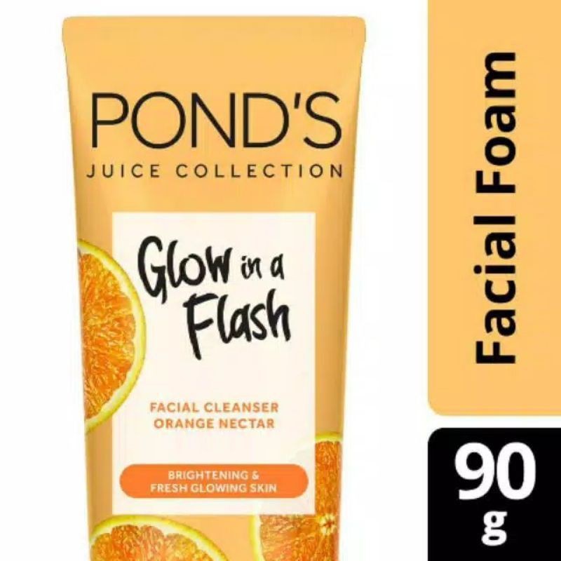 Pond 's Facial Foam Glow In Flash Juice Collection 90g