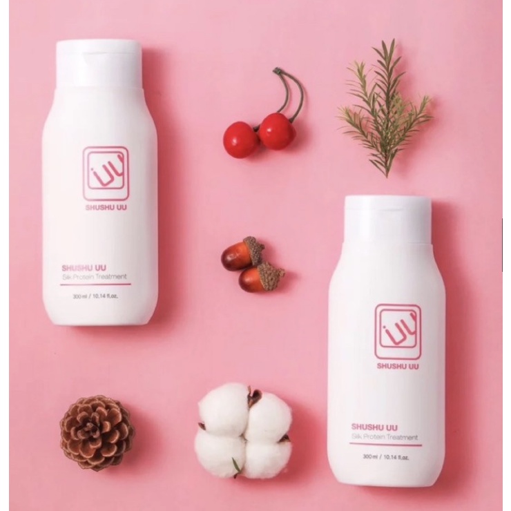 SHUSHU UU SILK PROTEIN HAIR TREATMENT 300ML (Buy 1 bottle get 1 Free