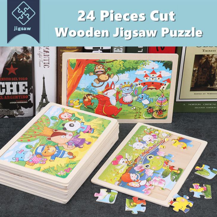 MALAYSIA (24 Pieces) Kids Wooden Jigsaw Puzzle Toy Cute ...