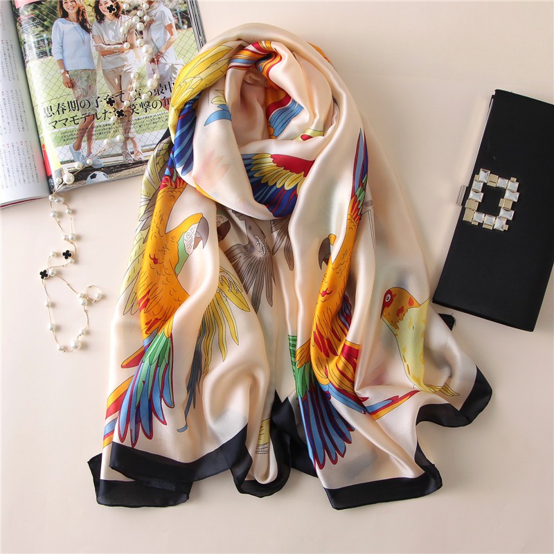 Women Long Silk Scarf Shawl Fashion Lady Travel Pashmina High Quality ...