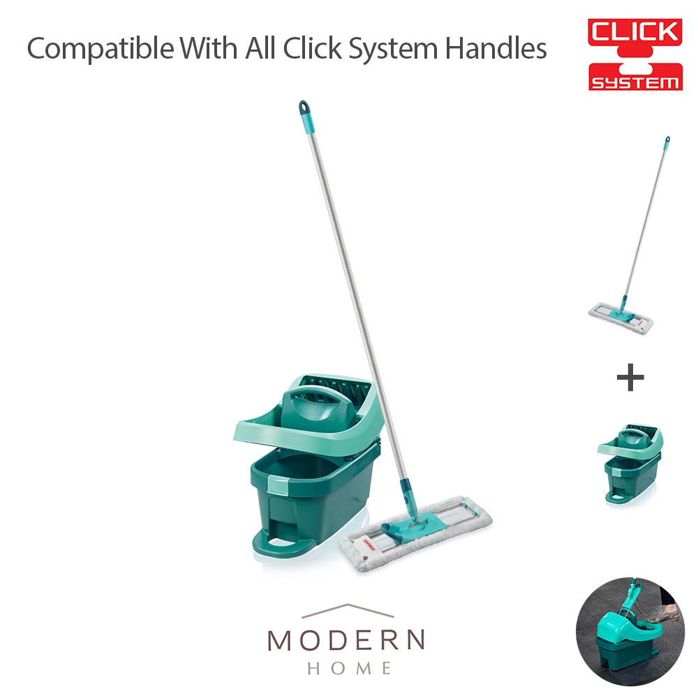 LEIFHEIT Profi Cleaning Mop Set / Click System / Flat Mop / Floor Wiper