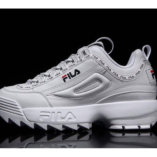 fila disruptor 2 tape white