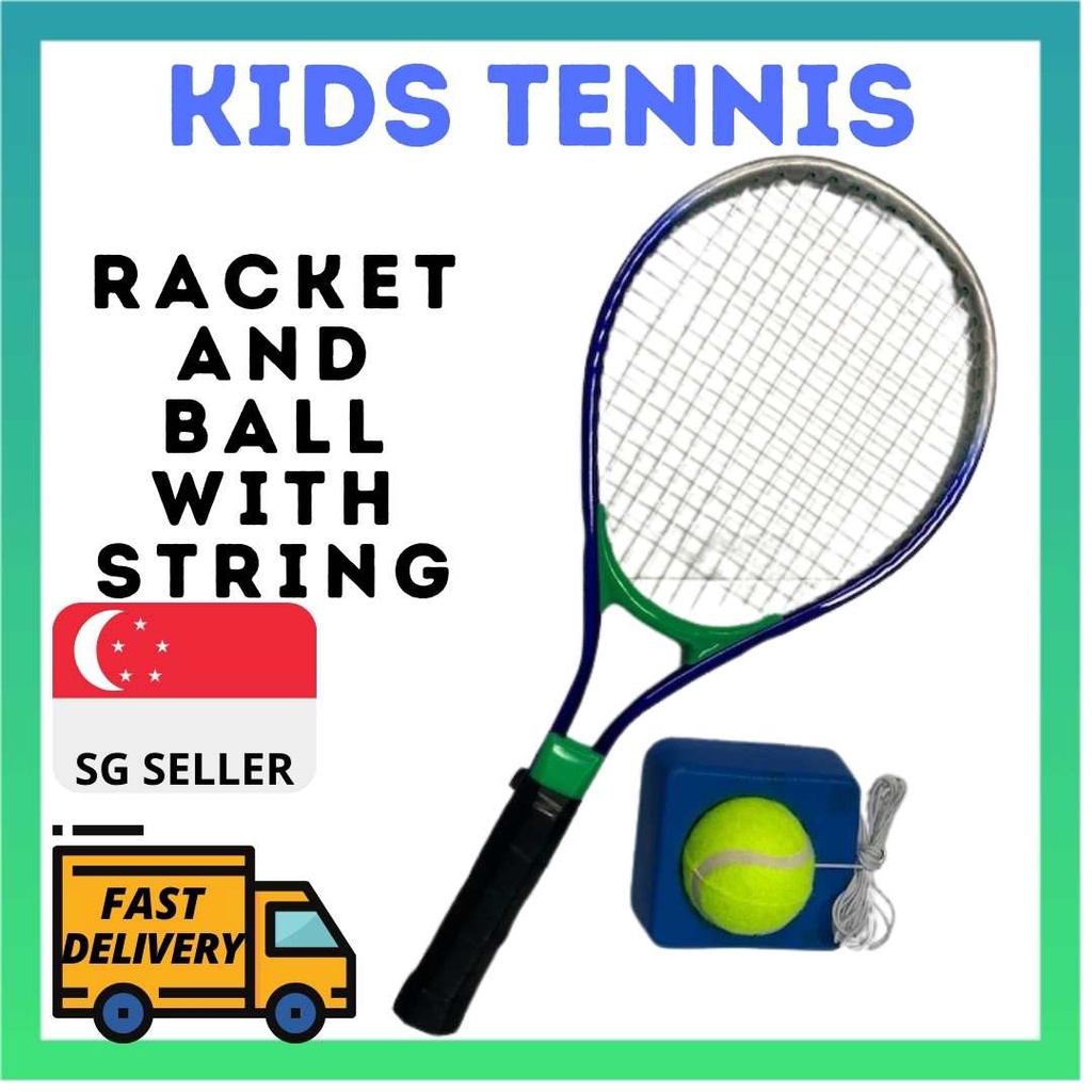 [TENNIS RACKET WITH BALL] AND STRING ATTACHED BEGINNER PRACTICE