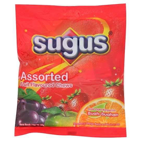 Shop Malaysia Sugus Assorted Flavour Chews Candy 100g Titbits Snacks Shopee Singapore