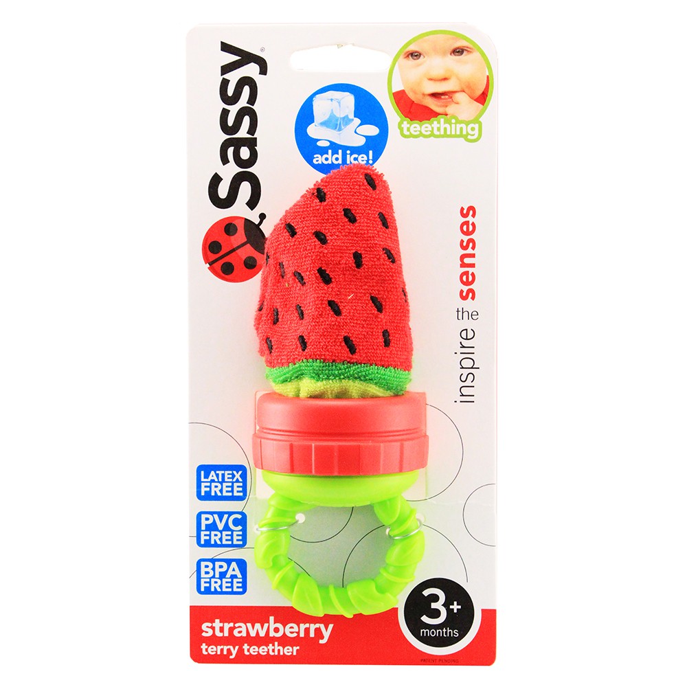 sassy strawberry teether