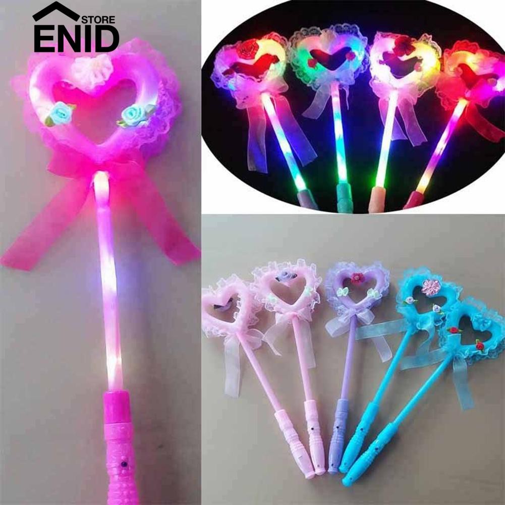 4Pcs Kids Magic Wands LED Cute Pretty Light-up Kids Toy Fairy Stick for Concert 