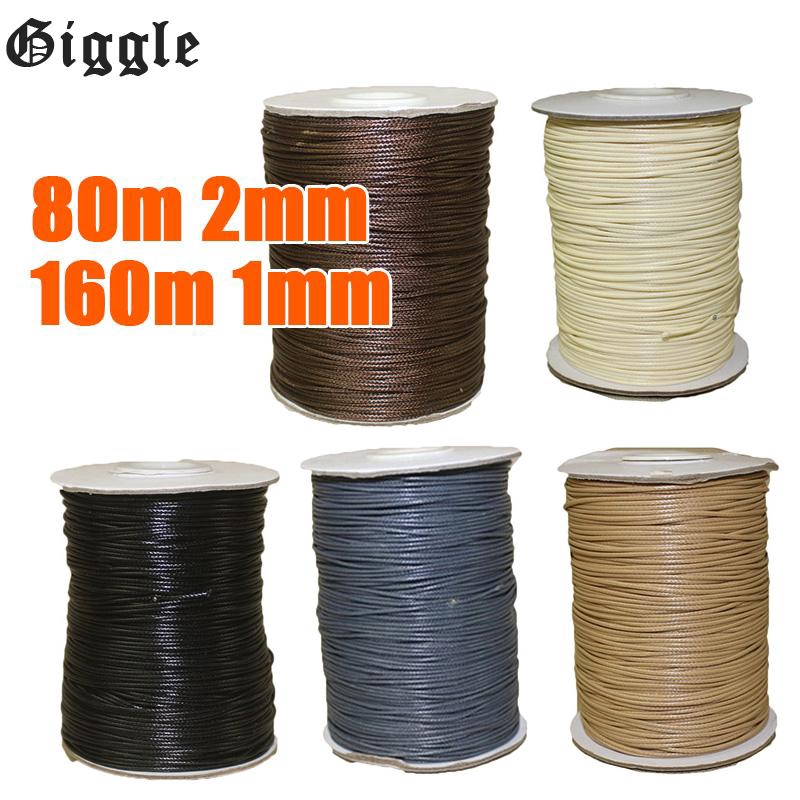 Waxed Cord Thread Smooth Polyester String Beading Flexible Decorative Replacement Accessories For Jewelry Making Shopee Singapore