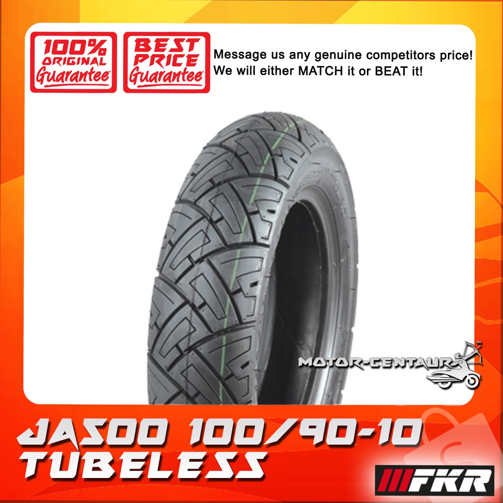 Tayar Fkr Tubeless Tyre Ja500 100 90 10 Shopee Singapore