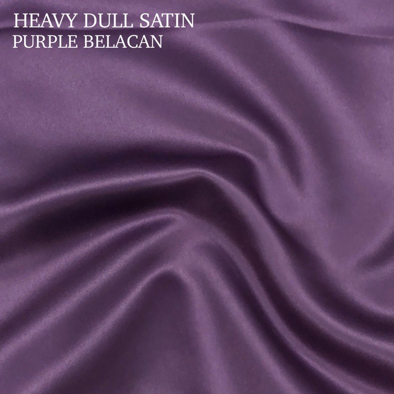 Shop Malaysia Heavy Dull Satin Fabric Variations Of 44 Green Purple Shopee Singapore