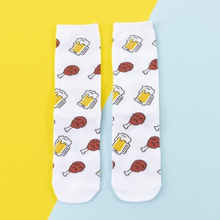 Image of thu nhỏ Cute Mcdonald's Food Style Women Men Funny Cotton Socks Leisure Unisex Casual Socks #4