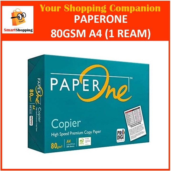 PaperOne Paper One Copier Paper 80gsm A4 (1 Ream) 80g | Shopee Singapore