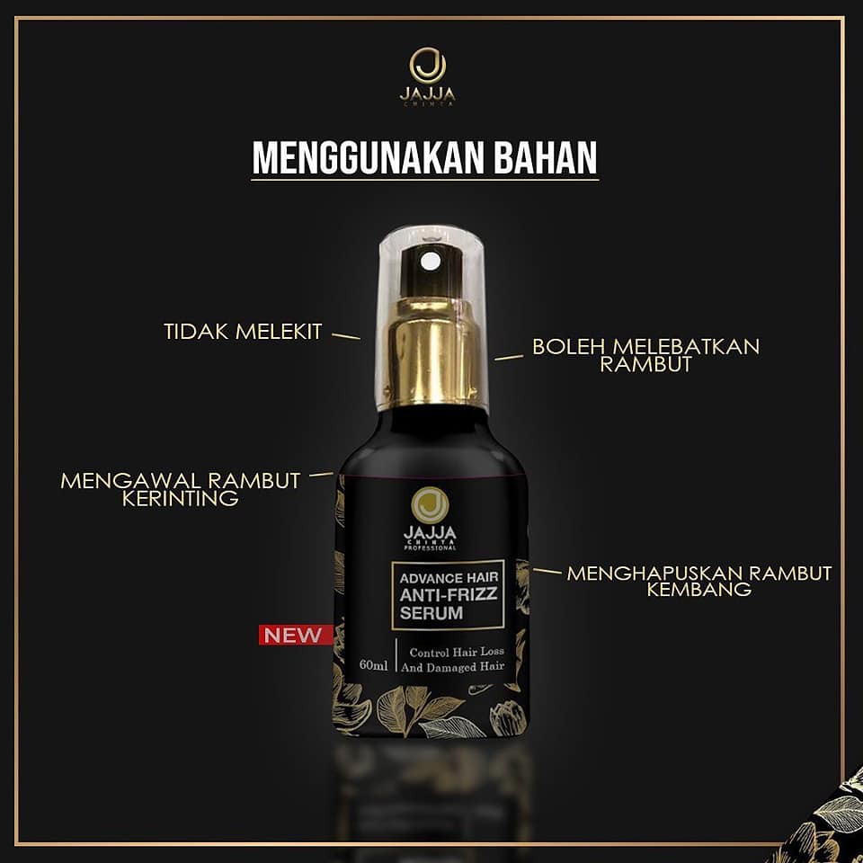 Shop Malaysia Jajja Hair Serum Jajja Chinta Hair Serum Serum Lurus Rambut Serum Lebat Rambut Free Gift Shopee Singapore