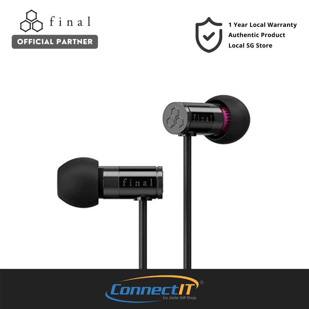 Final E1000 In-Ear Headphones High Resolution Wired Earphones with Noise 3.5 mm 