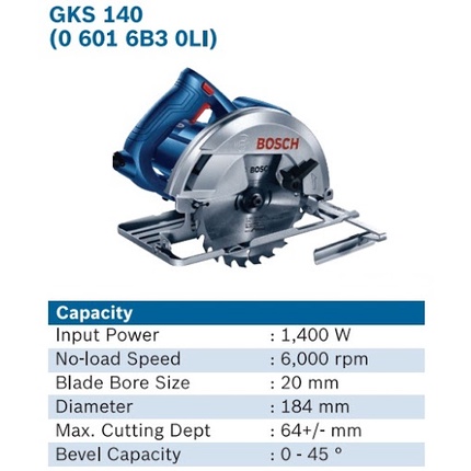 BOSCH GKS 140 PROFESSIONAL CIRCULAR SAW/ 6 MONTHS WARRANTY | Shopee  Singapore