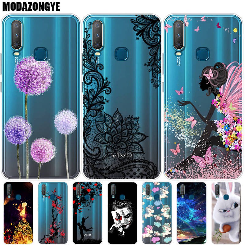 Vivo Y12 Y15 Y17 2019 Case Cover Cartoon Printed Soft Silicone Tpu Vivo Y17 2019 Y 17 Vivoy17 Phone Casing Shopee Singapore