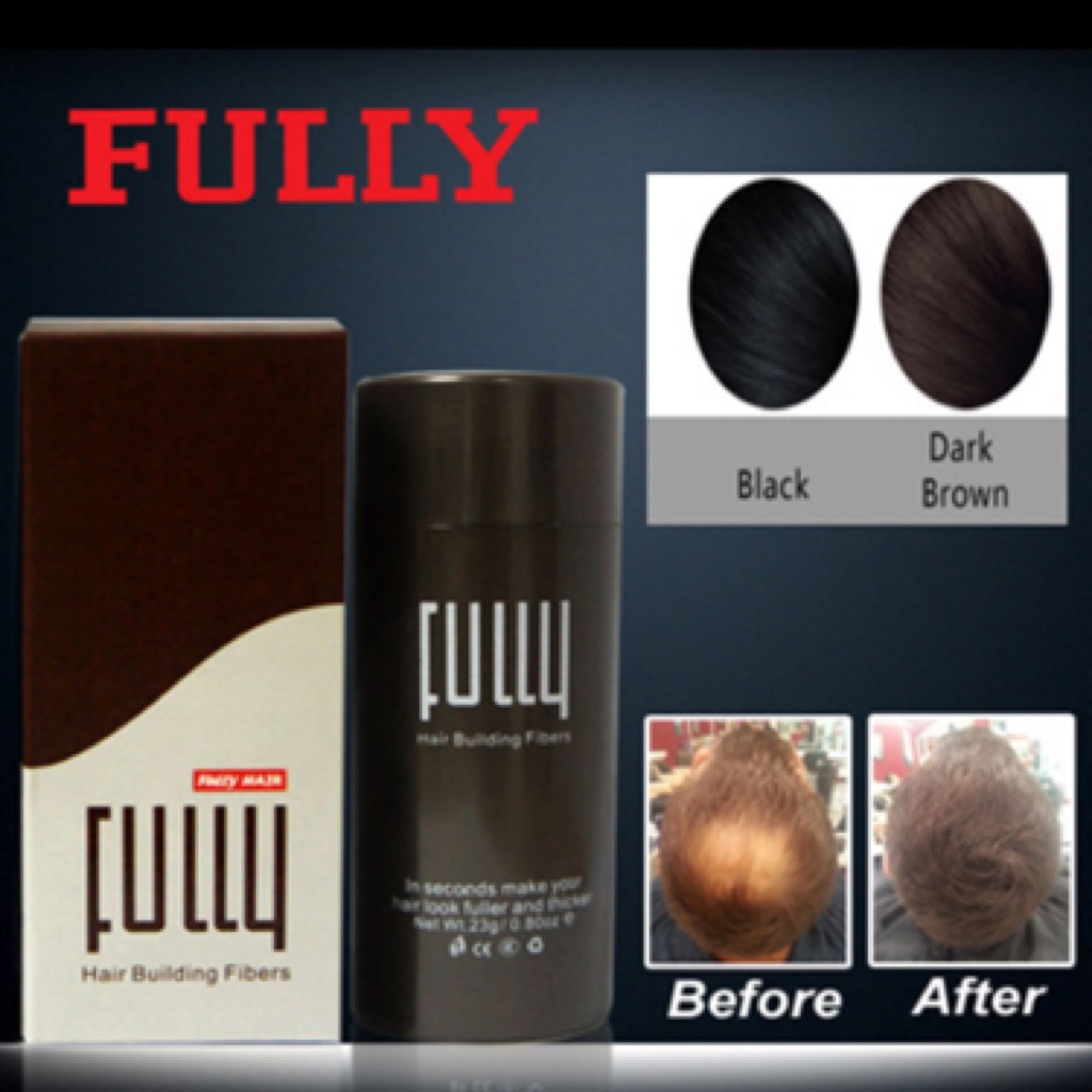 Fully Hair Fiber - 25g Refill Pack in Black/Brown | Shopee Singapore