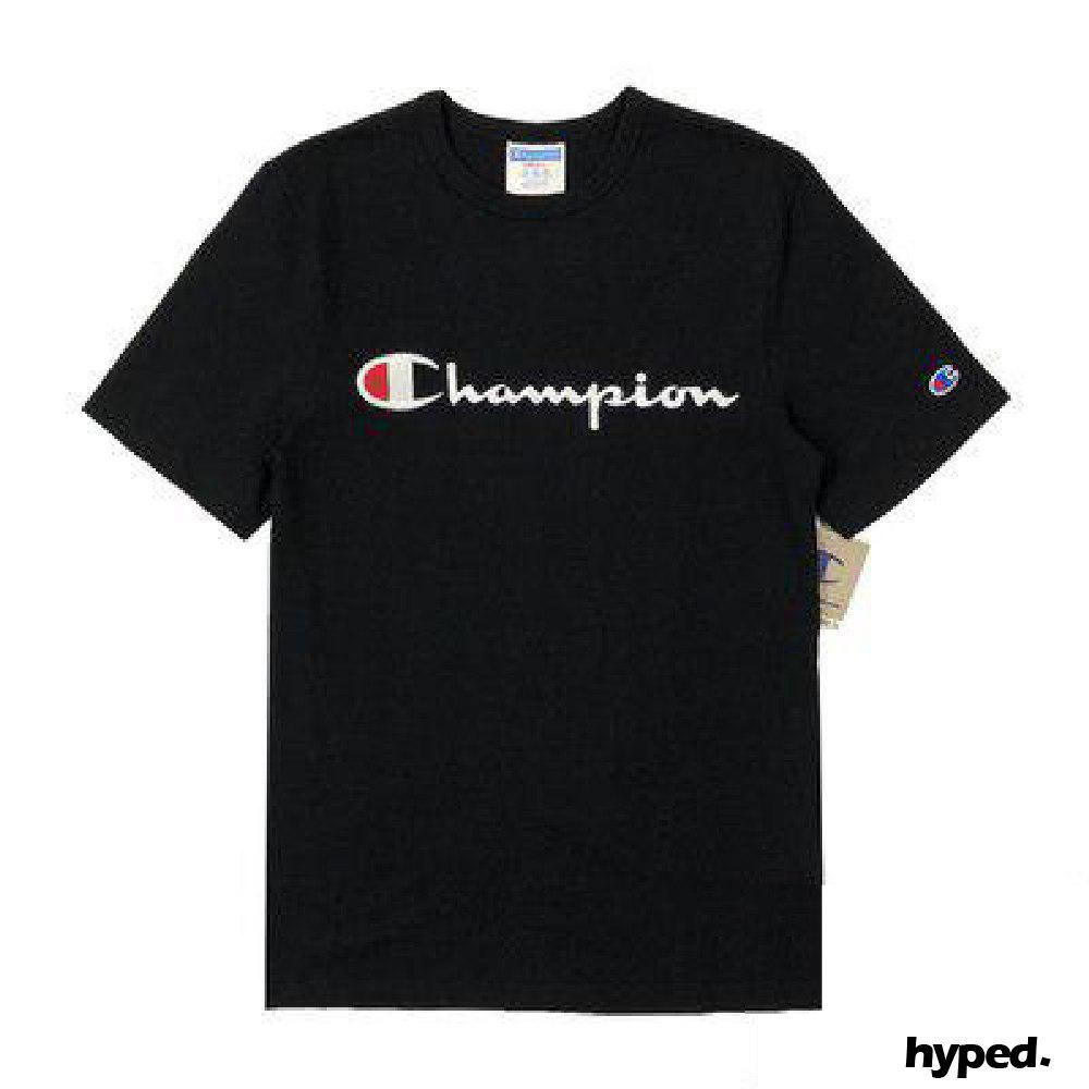 champion embroidered logo tee