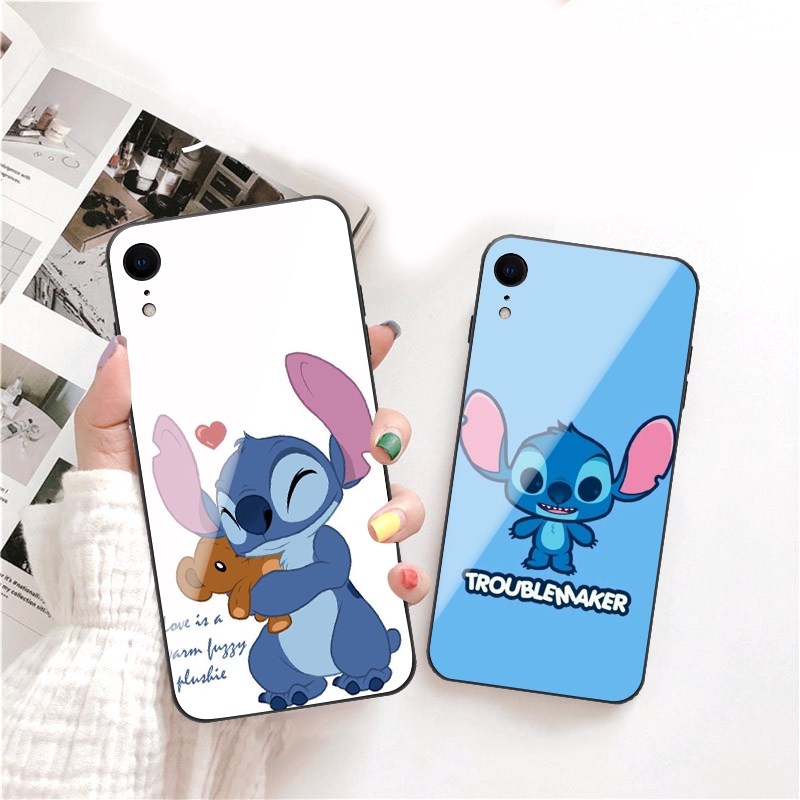 Stitch Apple Hard Case Iphone X Xsmax Casing Iphone Xr Tempered Glass Case Iphone Xs Handphone Protective Cover Disney Shopee Singapore