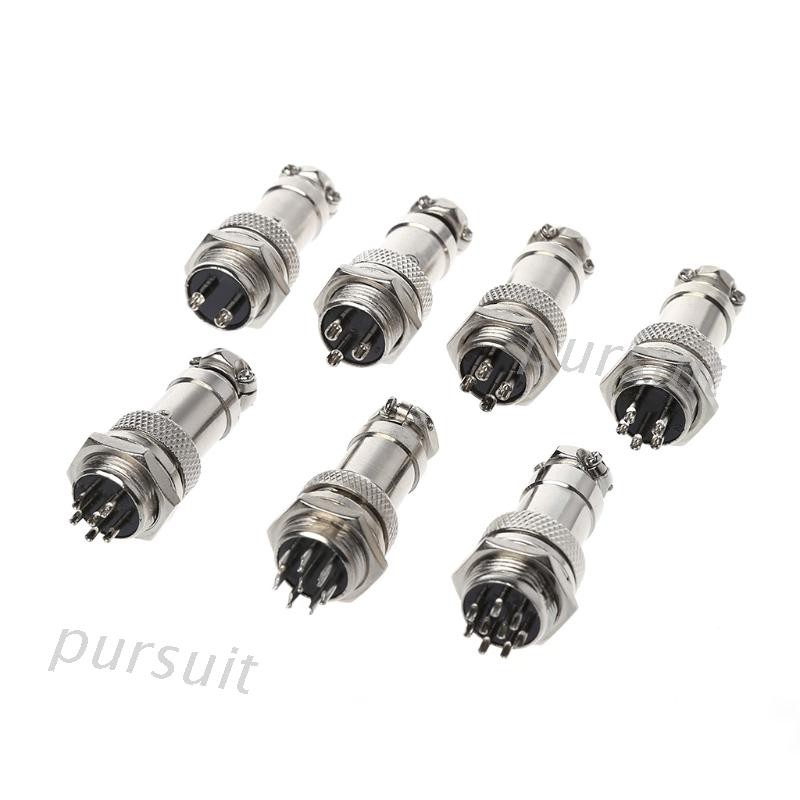 Aviation Plug Male Female Wire Panel Metal Connector 16mm 2 3 4 5 6 8 9 Pin Gx16 Shopee Singapore
