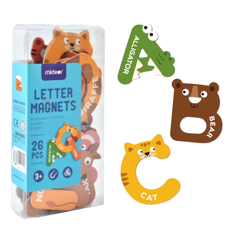 Mideer Kids Letter 26pcs Alphabet for toddlers Animal