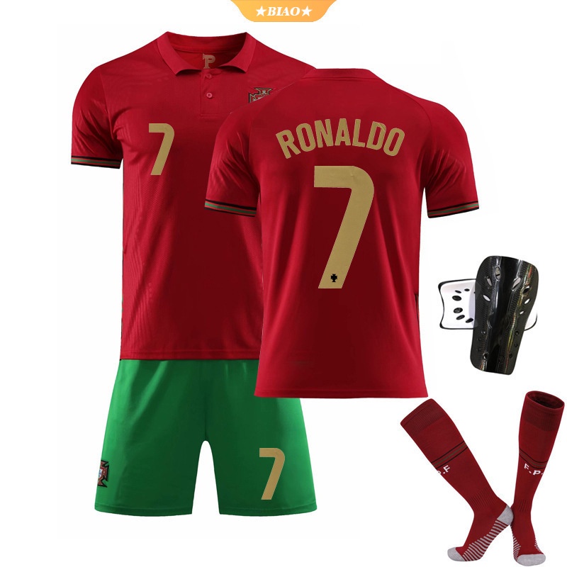 Ronaldo #7/ Bale #11 Soccer Jersey T-Shirt Shorts Kit Youth Sizes with Backpack or with Arm Sleeve Home/Away 