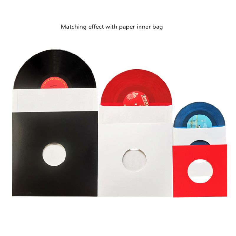 Dou 10pcs Anti Static Hard Shell Paper Inner Sleeves Polylined Protectors With Hole For 7 10 12 Inches Lp Vinyl Record Album Accessories Shopee Singapore