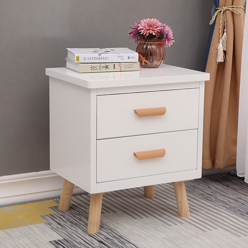 Nordic Solid Wood Nightstand Simple And Modern Nightstand Bedroom Bedside Cabinet Bedside Table Little Cupboard Shopee Singapore