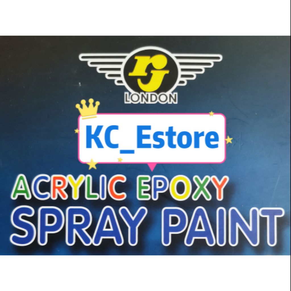 RJ London Acrylic Epoxy Spray paint (standard colors) Shopee Singapore
