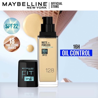 Image of Maybelline Fit Me Matte & Poreless Liquid Foundation 30ml (SPF22/16H Oil Control) - For Normal to Oily Skin