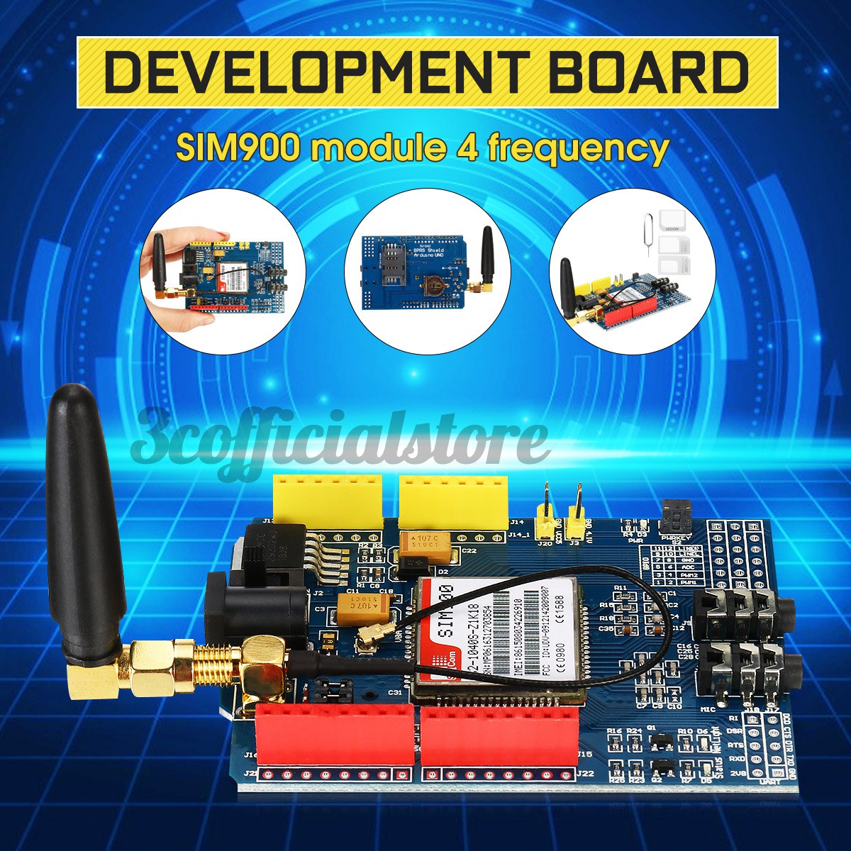Sim900 Module 4 Band Development Board For Gsm Gprs Sms Wireless Data Over Tc35i Shopee Singapore