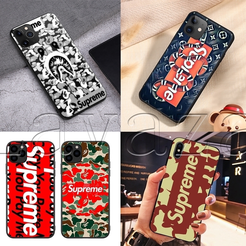 Fashion Supreme Iphone 11 Pro Xs Max Xr X 8 7 6 6s Plus Soft Case Shopee Singapore