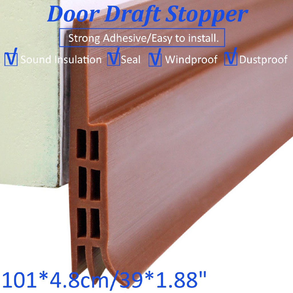 Best Draught Excluder Door Bottom Seal Strip Rubber Draft Stopper Noise Insulation