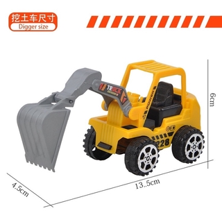 6 Engineering Vehicle Model Excavator Bulldozer Kid's Toys #1