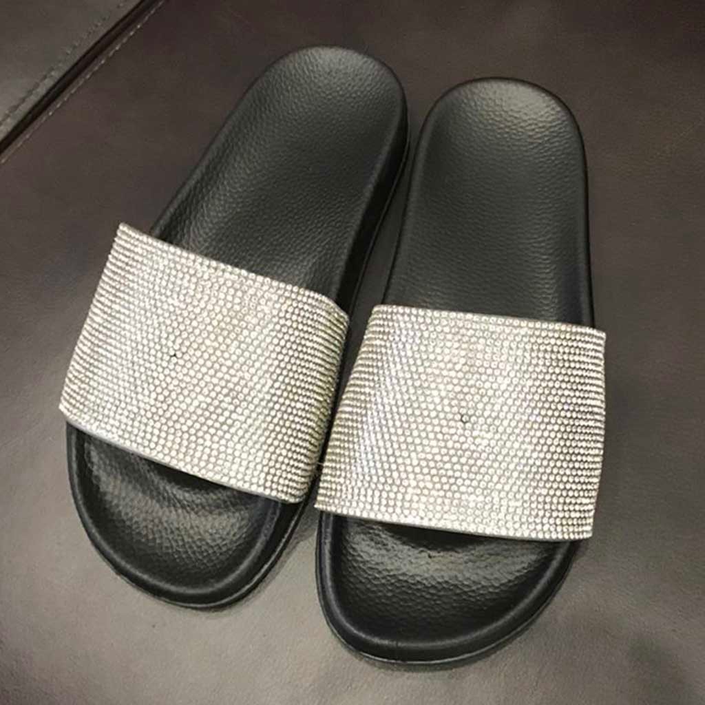 sparkly sliders womens