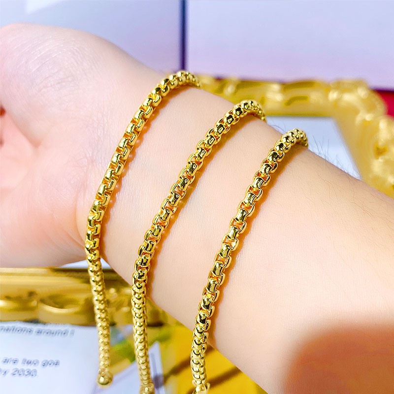 jewellery emas cop 916 gold bracelet kids bracelet emas korea bracelet gold plated bracelet 916 gold bracelet