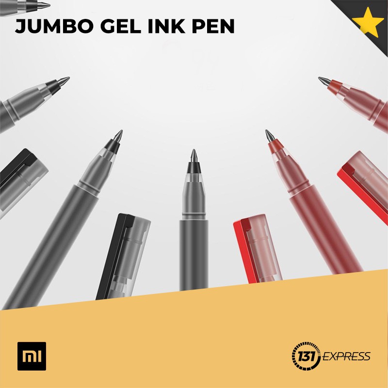 Mi Jumbo Gel Ink Pen [ 10 Pieces, Fast Dry, Mikuni Ink, 0.5mm Bullet