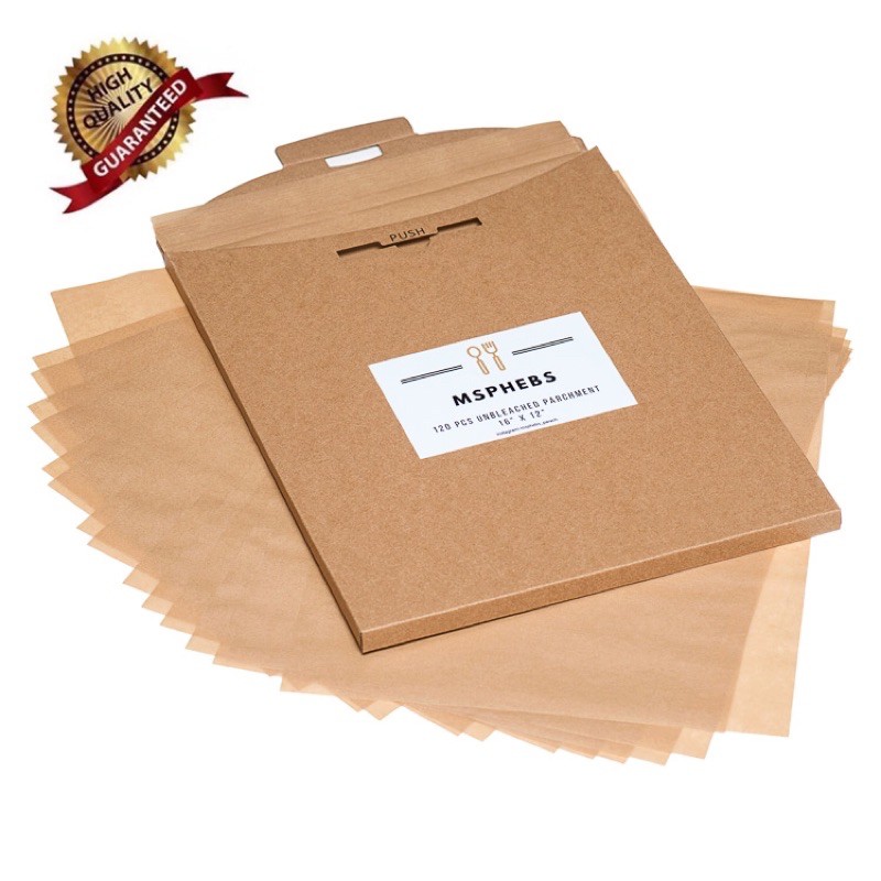 [SG READY STOCK] 120 Pcs Unbleached Precut Parchment Baking Paper 12