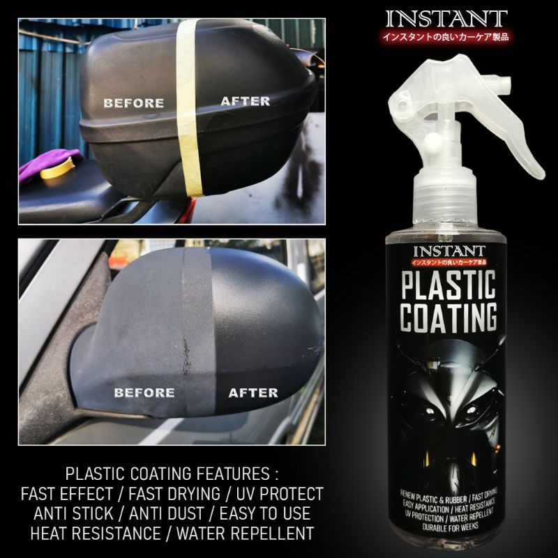 PLASTIC COATING Restorer for all Exterior faded plastic and Rubber Trim